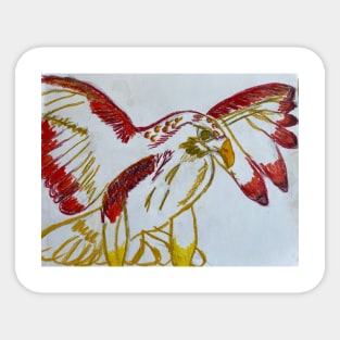 Red Eagle Sticker